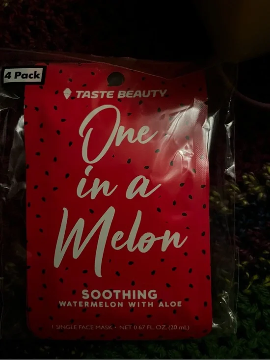 Taste Beauty One in a Melon Soothing Watermelon Face Mask - Pink