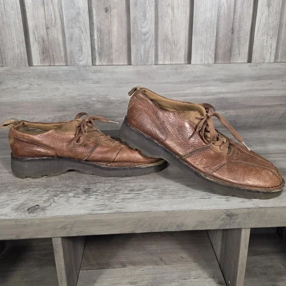 Dr. Martens 2B89 Brown Pebbled Leather Oxford Casual Shoes Men's US 11 UK 10 EU