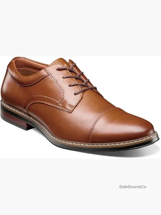 Men's Cap Toe Oxford Dress Shoes Lace Up Formal Classic
