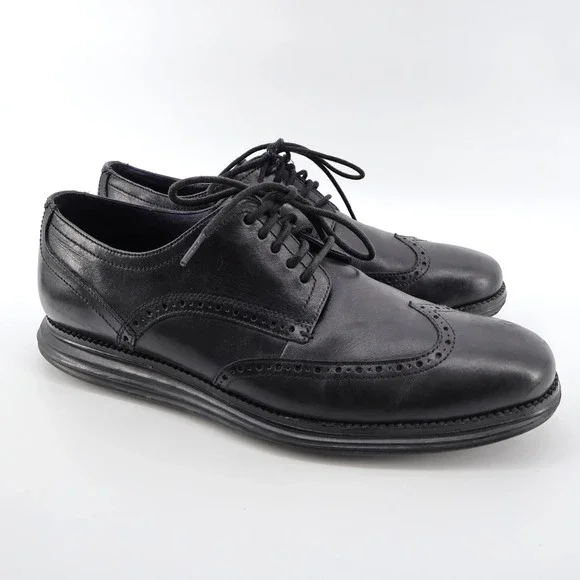 Cole Haan Original Grand Wingtip Oxford Black Mens‎ 11.5 M