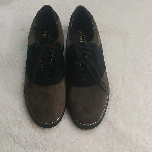 Hush Puppies Brown and‎ Black Oxford Derbys