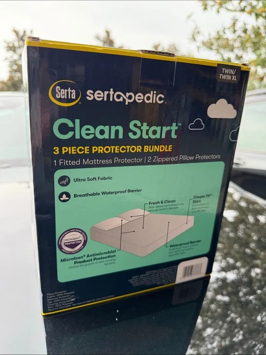 Serta Clean Start 3-Piece Protector Bundle - White