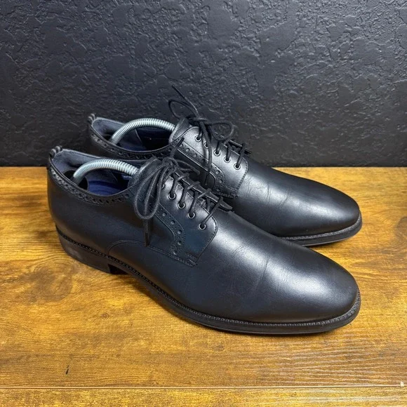 Cole Haan Grand 360‎ C30627 Black Leather Waterproof Oxford Mens 9.5M