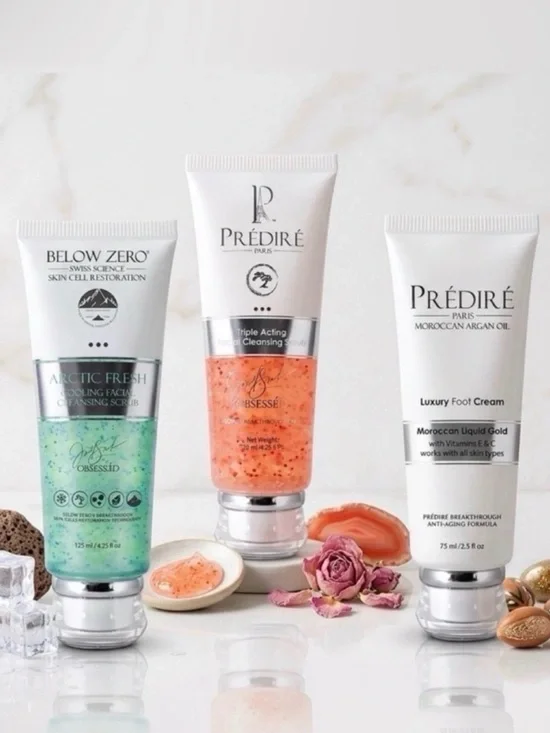 🔥Predire BUNDLE🔥 Stem Cell/Retinol Scrub, Hand & Foot Cream, Arctic Blast Scrub