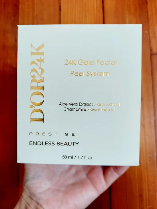 D'OR24K Gold Facial Peel System Exfoliant 50ML Full Size NWT Feminine Vacation