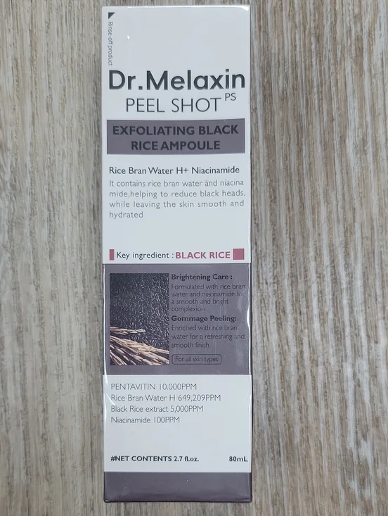 Dr. Melaxin Peel Shot Exfoliating Black Rice Ampoule
