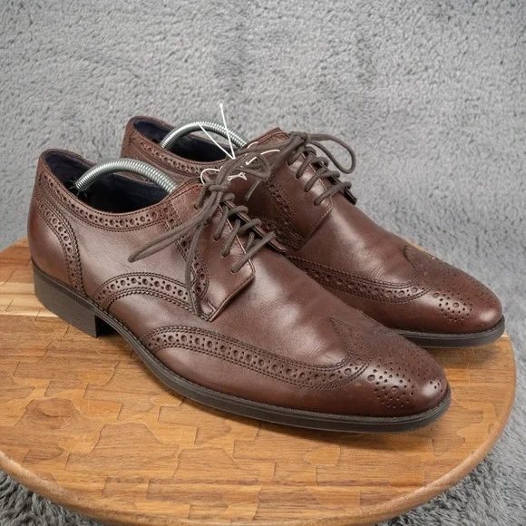 Cole Haan Copley Brown Leather Wingtip Lace‎ Up Oxford Men's US 11 M C13143
