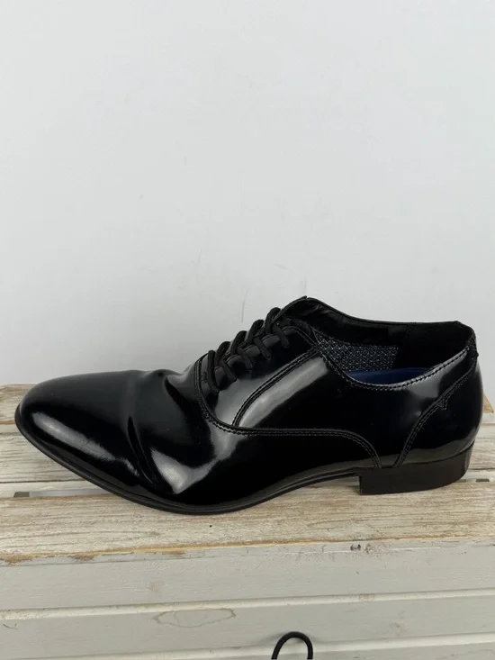 Vince Camuto patent leather oxford dress shoes polished mirror finish size 10M