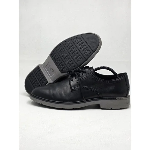 Cole Haan Go To Plain Toe Oxfords Black Leather Mens Size 9M C34123 Pre-owned