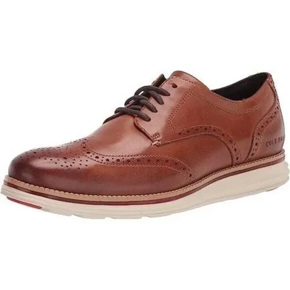 Cole Haan Original Grand Energy Merid SW Oxfords British Tan C33805 Mens 9.5 NEW