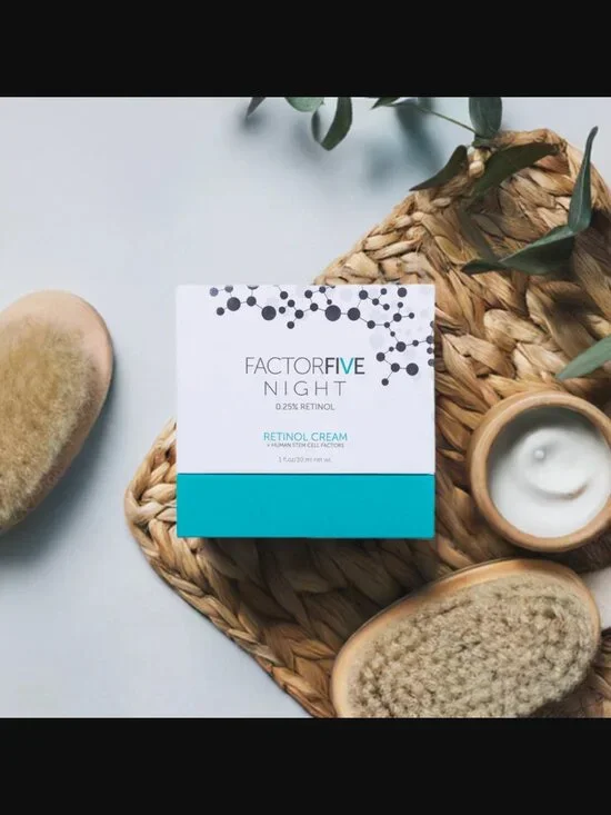 NIB FactorFive Night Retinol Cream 0.25% Retinol Full Size Retail Price $189.00