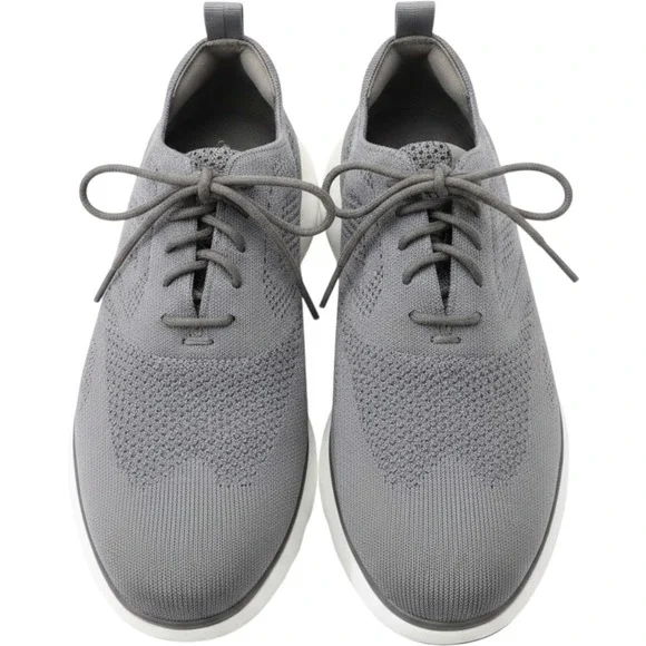Cole Haan 3.ZERØGRAND Wingtip Oxford Grey Stitchlite Knit Shoes C30607 Mens 7M