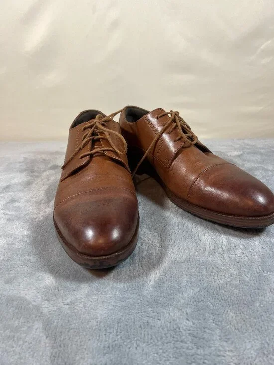 Cole Haan OS brown leather oxford dress shoes size 8.5M