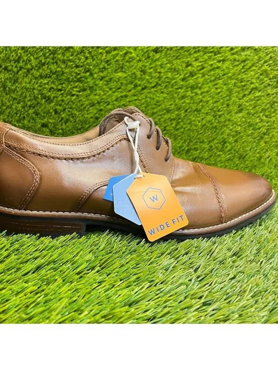 Nunn Bush Westwood Mens Size 10E Brown Casual Classic Cap Toe Oxford Dress Shoes