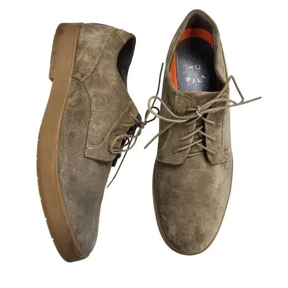 George Brown BILT Mens Sherman Derby Suede Lace Up Shoe Size 11‎ Brown Casual
