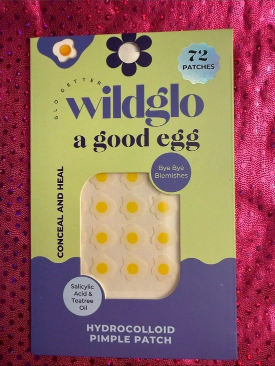 Wildglo A Good Egg Hydrocolloid Pimple Patch - White & Yellow