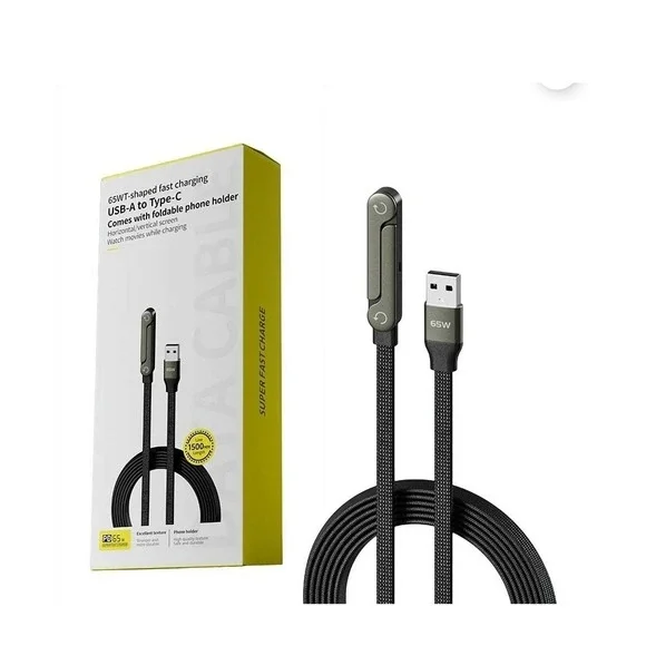 Invisible Holder Charger Cable with Stand, 240W Super Fast Charging Cord New