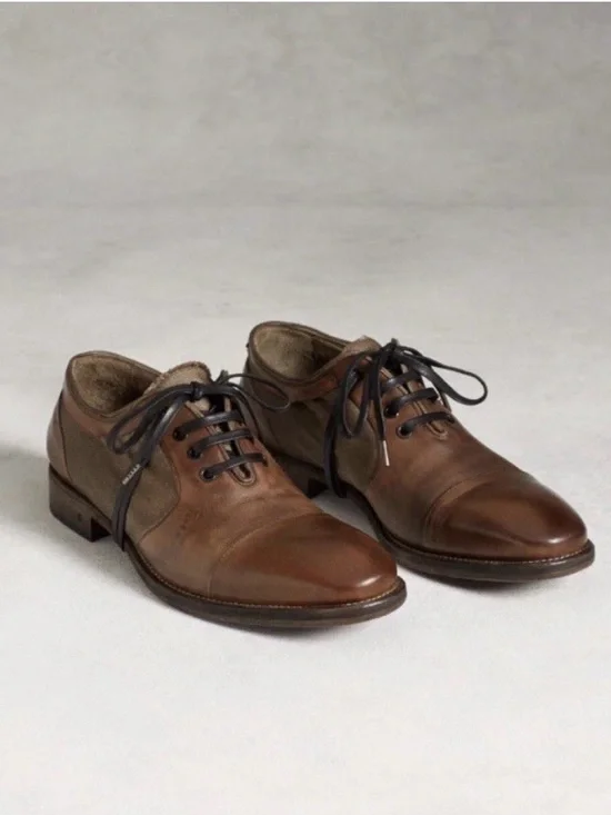 John Varvatos Collection Fleetwood Spring Oxford Size 11 USA 44 EU.