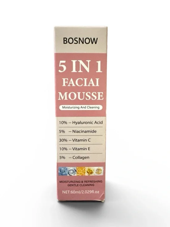 BOSNOW 5-in-1 Facial Mousse Cleanser