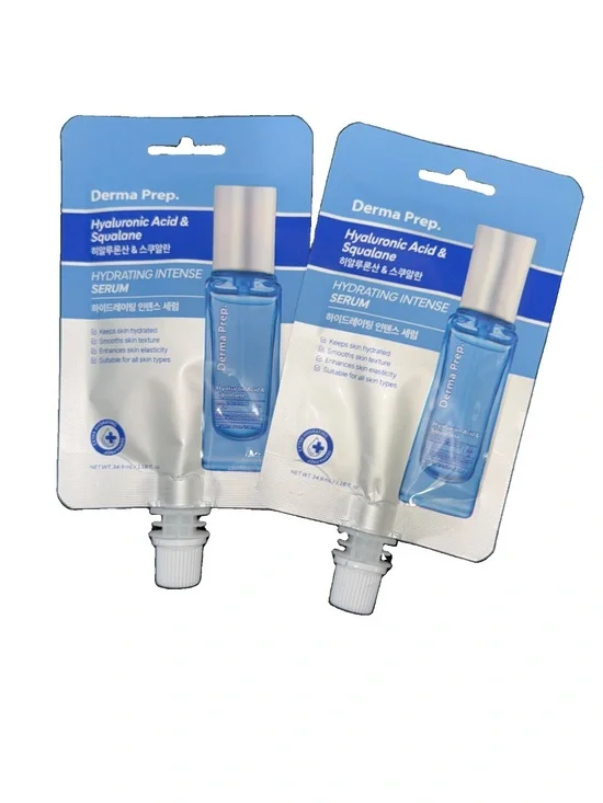 Derma Prep Hyaluronic Acid & Squalane Hydrating Intense Serum 1.18oz 2pk