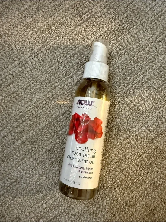 New/sealed NOW Solutions Soothing Rose Facial wCleansing Oil