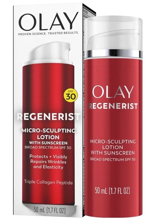 OLAY Regenerist Micro-Sculpting Lotion with Sunscreen SPF 30 50ML/1.7fl oz ~ NIB