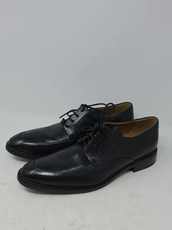 Cole Haan Apron Toe Classic Black Leather Men’s Lace-Up Dress Shoes Size 11.5