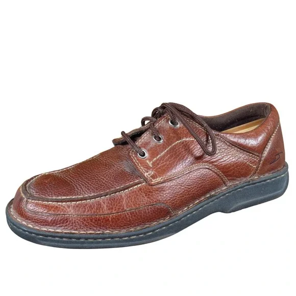 Nunn Bush‎ Warner Men Casual Oxford Shoe Size 11 Walking Comfort Brown Leather