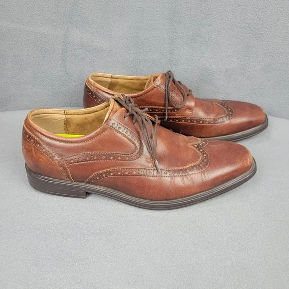 Florsheim Shoes Mens Size‎ 11 Brown Wingtip Oxford Dress Comfortech 11583-221