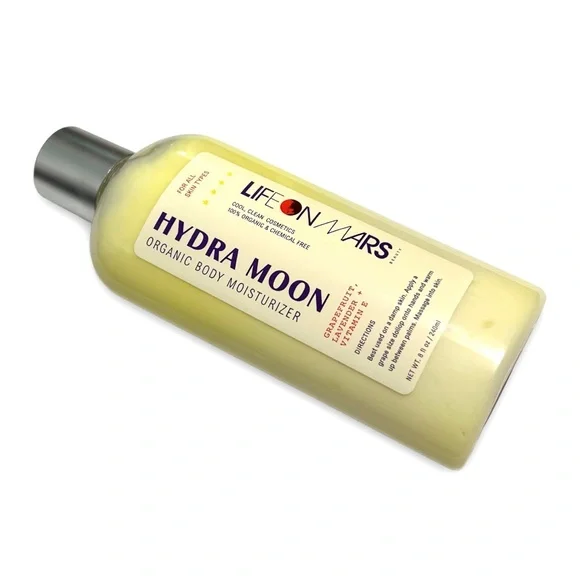 Life on Mars Hydra Moon Organic Body Moisturizer Grapefruit, Lavender, Vitamin E