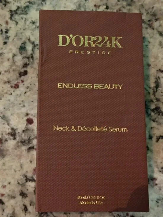 D'OR 24K PRESTIGE NECK & DECOLLETE SERUM - 1.35 fl oz \ 40 ml - BRAND NEW-SEALED