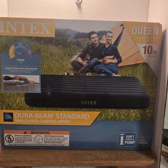 NEW Intex Dura-Beam Standard Queen Air Mattress 10