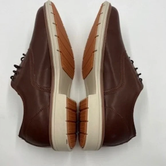 OrthoComfoot Mens‎ leather Brown Oxford Dress Shoes OFLK07B Size EU 42 US 9