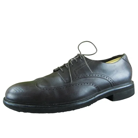 Rockport Men's Wingtip Brogue Derby Oxfords Brown Leather Size 10.5M Used 2025‎