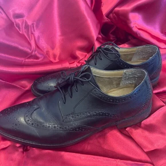 Florsheim Matera Wing‎ Ox dress wingtip oxford style shoes men's black size 10.5