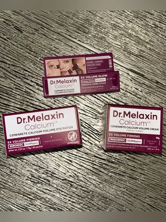 NEW Dr.Melaxin Calcium EX Volume Firming Skincare Set