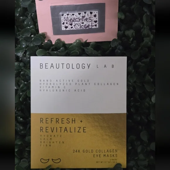 24k Gold Collagen Eye Masks Beautology Lab 2 Pairs  Brand New In Package