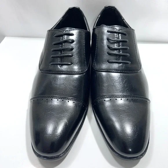 New York & Company  Damian Dress Traditional‎ Blamoral Oxford Men's Black US 9.5