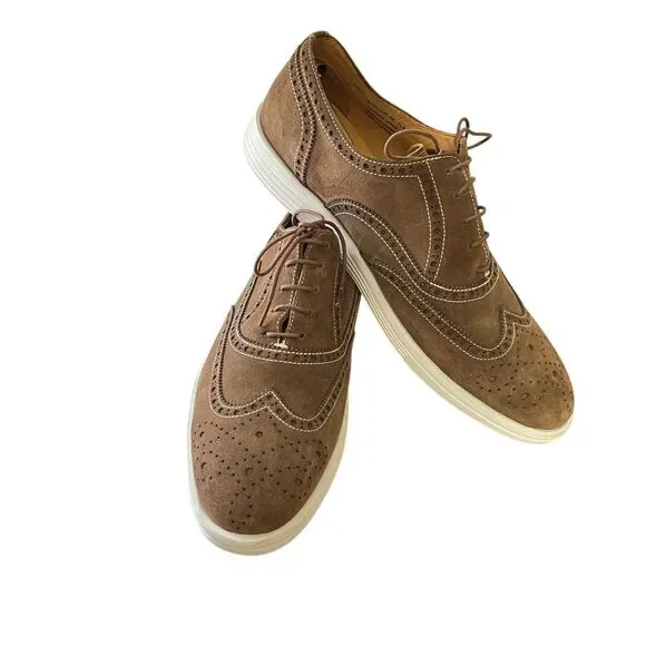 Driver Club USA Brown Leather Wingtip‎ Oxford Casual Dress Shoes Size 11.5