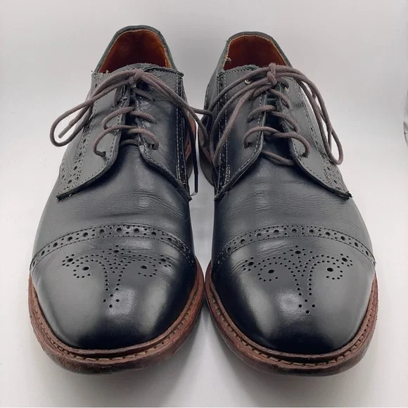 Allen Edmonds Bainbridge Mens Black Leather Oxfords Size 11