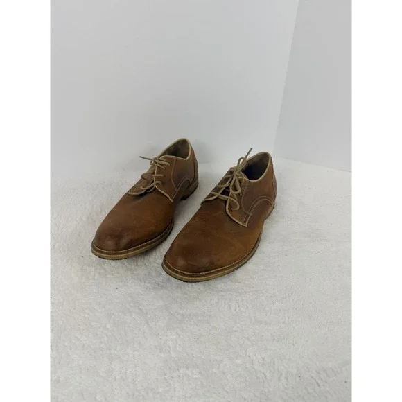 Johnston & Murphy Est. 1850 Sheepskin Leather Derby Shoes Men's 13M Brown