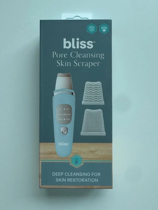 Bliss Ultrasonic Skin Scrubber | Facial Blackhead Remover Spatula