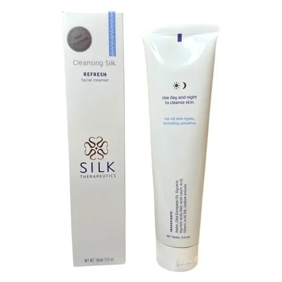 Silk Therapeutics Cleansing Silk Refresh Facial Cleanser Makeup Remover‎ 5 Fl Oz