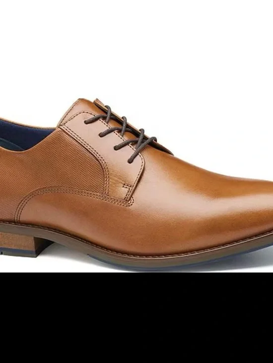 BOSTONIAN Men’s Brown Leather Derby Lace-Ups