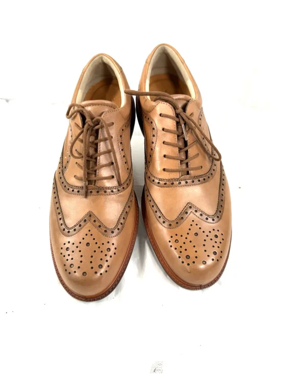 Ecco Mens Oxford Light Brown Loafer Shoe Size 45