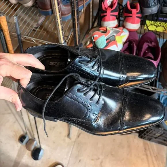 Stacy-adams Men's Black Oxfords