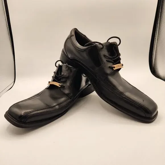 Dockers Black Leather Square Toe Oxford Dress Shoes Men's Size‎ 11.5 M