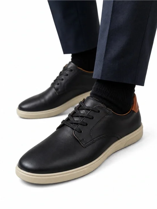 Deer Stags Albany Men’s 9M Black Oxford Sneakers Comfort Wedding Dress Shoes
