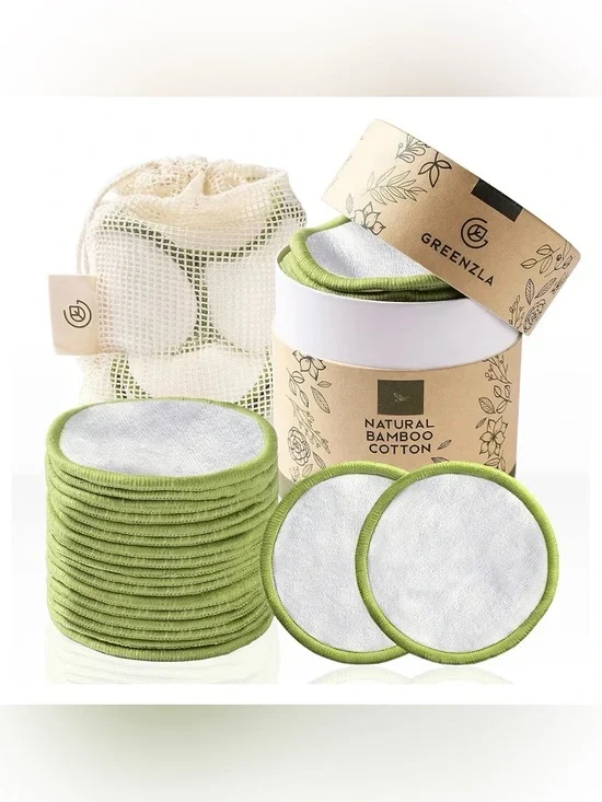 Greenzla Reusable Round Cotton Pads - 20 PK