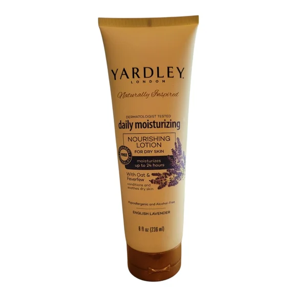 Yardley Daily Nourishing Lotion English‎ Lavender 8 Oz BRAND NEW